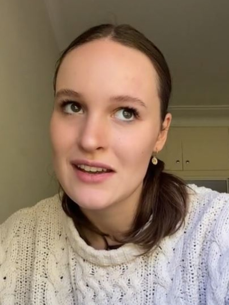 Sarah asked a pretty wild question on TikTok. Picture: TikTok/sarah.saltwater