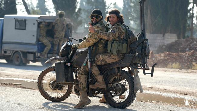 Jihadists in the area Zarbah which was taken over by anti-government fighters on November 29. Picture: Rami al Sayed/AFP