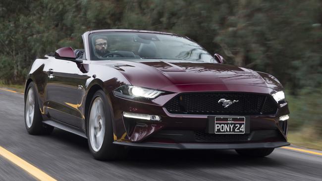 Mustang convertible: Tops out at $74K-plus