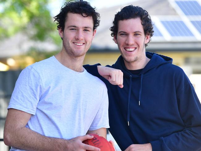 22/08/2016 Central District Football Club brothers Fraser and Darcy  Fort. Pic Mark Brake