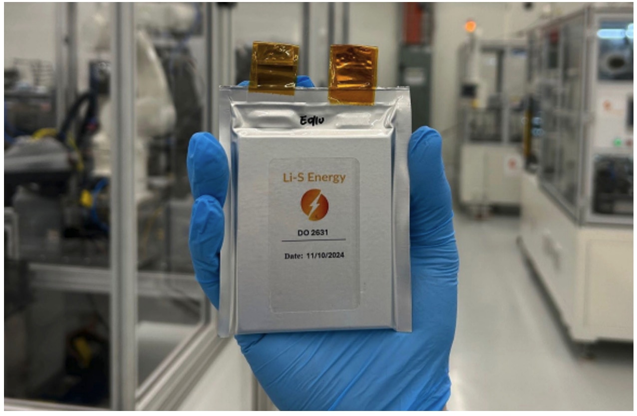 Li-S Energy 10Ah lithium sulfur cells are achieving breakthrough performance and have been delivered to the first of our key partners for battery pack testing. Pic: Li-S Energy