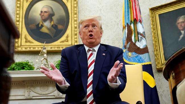Donald Trump has given way on arms control. Picture: Reuters.