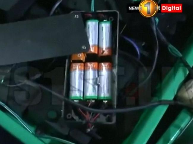 Possible batteries for an explosive device found at the bomb factory. Picture: Supplied