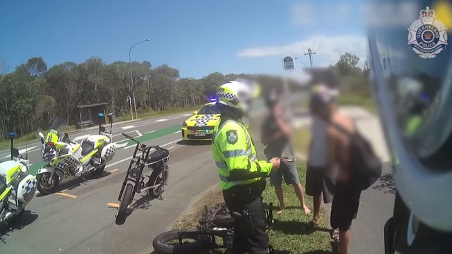 Drones used by Sunshine Coast Police in weekend e-motorcycle, e-bicycle and e-scooter blitz