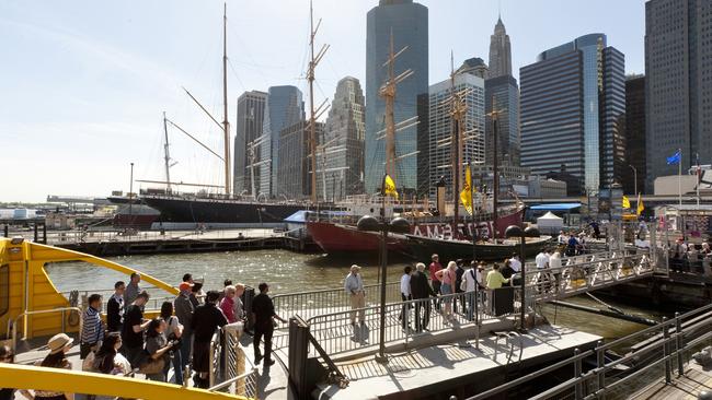 The Seaport neighbourhood is rebounding with vigour after suffering serious damage from Hurricane Sandy. Picture: NYCGO