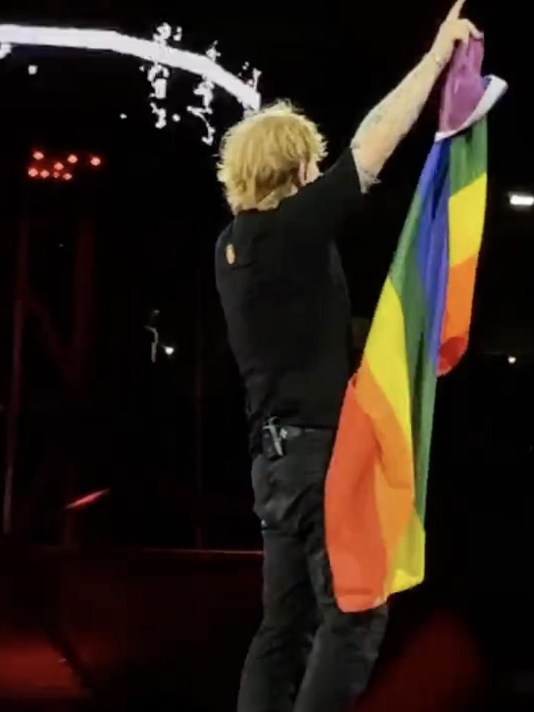 The British singer showed support for the LGBTIQA+ community.