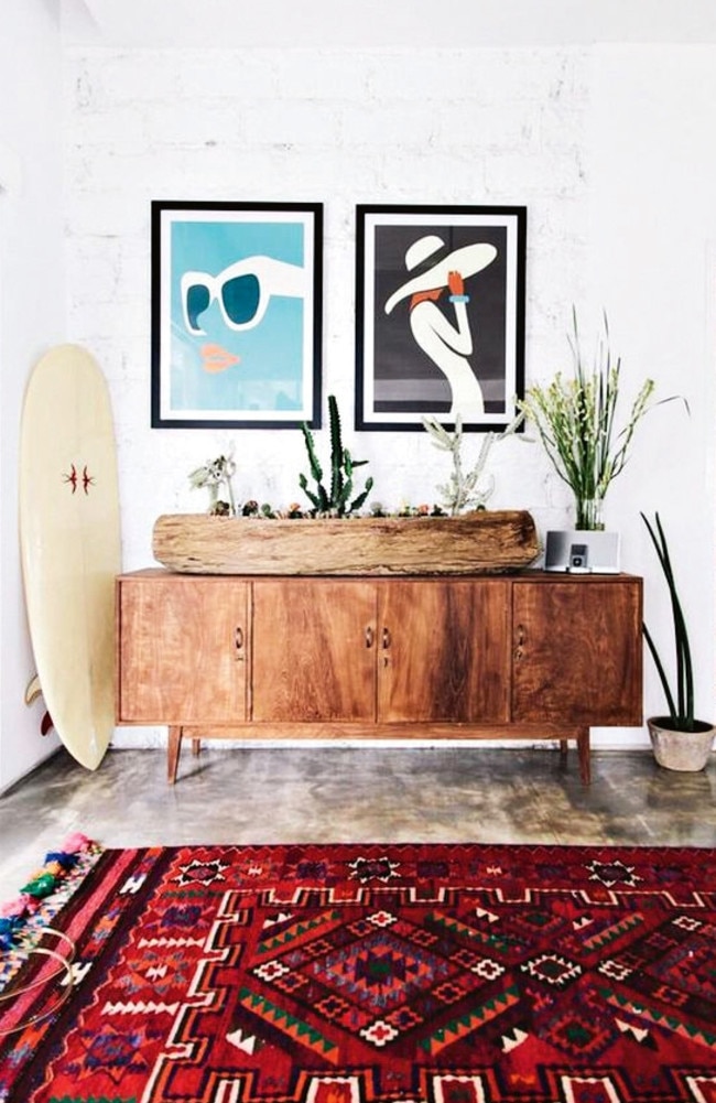 Moroccan rugs “work in any context”.