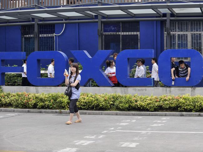 Foxconn is Apple’s principal subcontractor. Picture: AFP