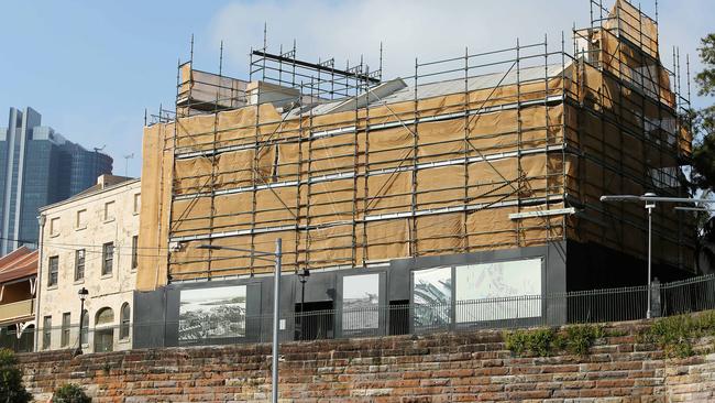 Workers Cottages 7 and 9 on Dalgety Rd, Millers Point which is currently being developed. Picture: Tim Hunter.