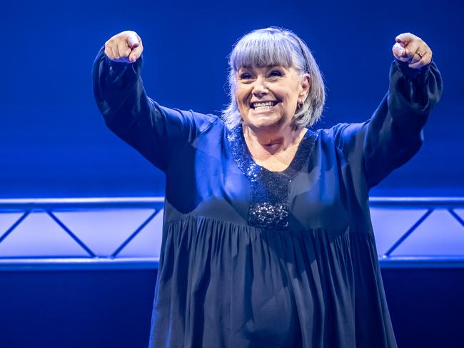 Dawn French on stage. Picture: Marc Brenner.