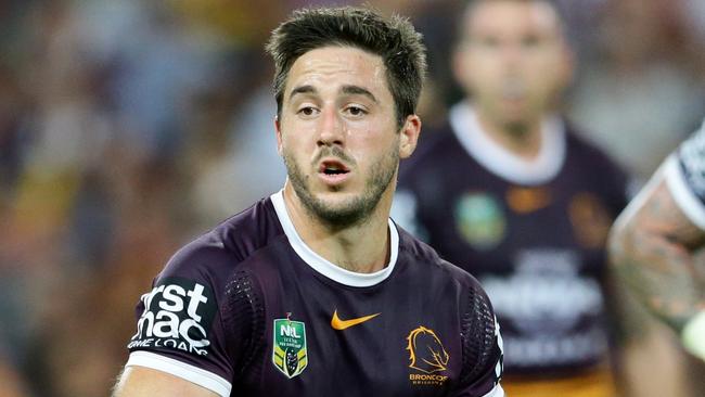 Ben Hunt of Brisbane during the NRL game between the Brisbane Broncos and the St George Illawarra Dragons. Pic Darren England.