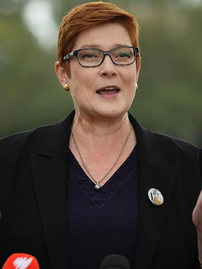 Foreign Affairs Minister Marise Payne. Picture: AAP