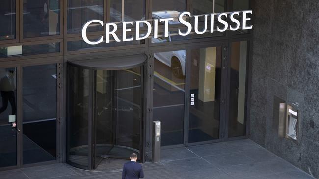 Credit Suisse saw its shares dropped approximately 30 per cent on Thursday.