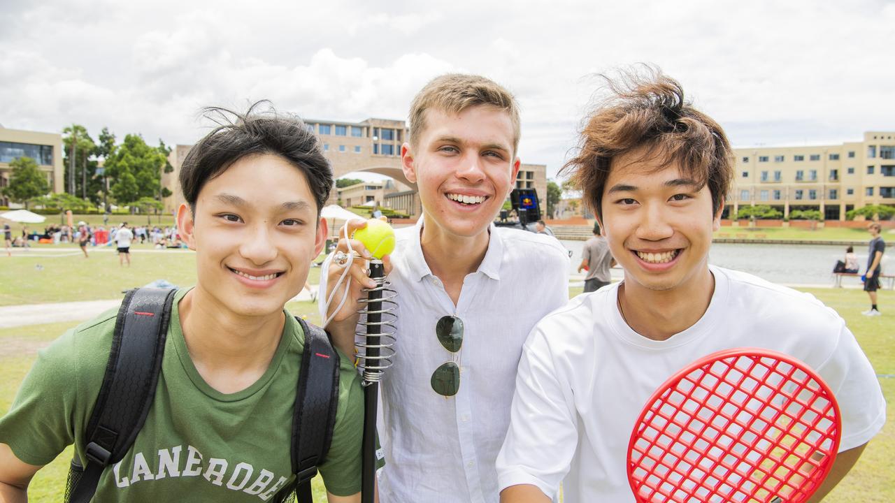 Samuel Sii, Adrian Townsend and Eric Yu at Bond University’s O-Week