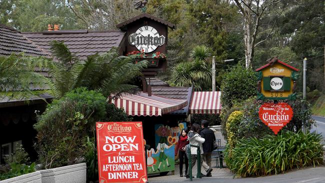 The Cuckoo Restaurant in Olinda is for sale. Picture: Andy Brownbill