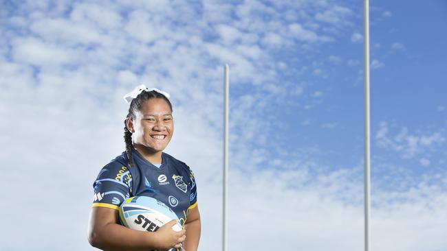 Mabel Park SHS schoolgirl rugby league player Malaela Su’a. Thursday May 27, 2021. Picture: Renae Droop