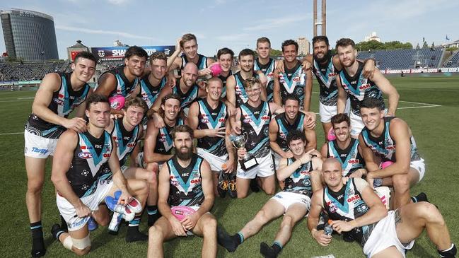 Port Adelaide has won its three clashes in China. Picture: Michael Willson/AFL Photos.