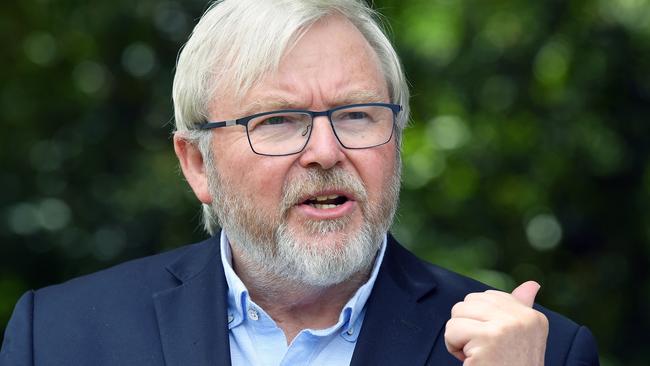 Former prime minister Kevin Rudd. Picture: Patrick Woods