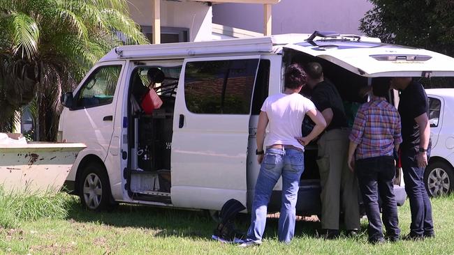 NSW Police Counter Terrorism officers executed a search warrant at Sandy Beach, searching a van linked to Brenton Tarrant.