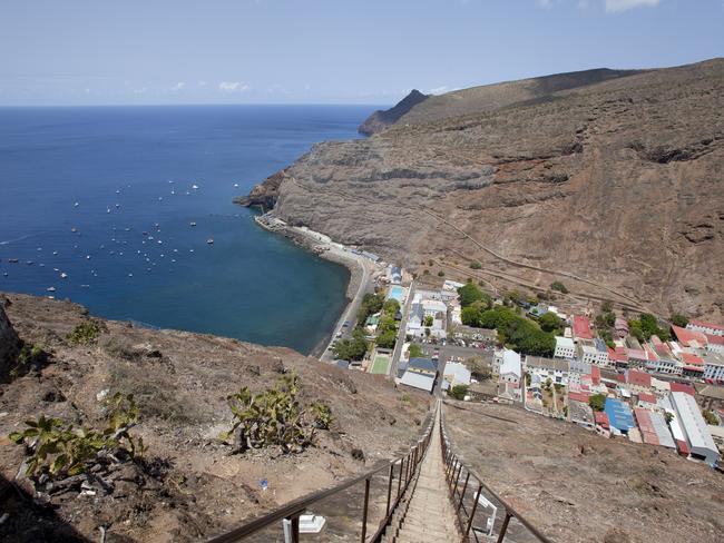 Jamestown, the capital of Saint Helena Island. British Home Office officials were asked to explore building asylum processing centres on Saint Helena Island. Picture: Supplied