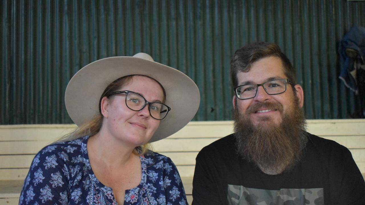 Danni Friels and Gavin Wenzel on the first night of the 2021 Warwick Rodeo.