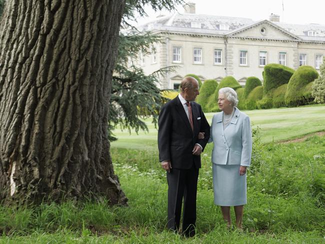 The Queen Elizabeth and Prince Philip revisit Broadlands. Picture: Tim Graham/Getty Images