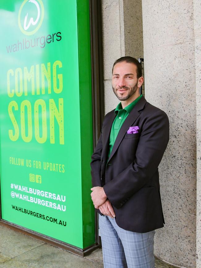 Wahlburgers Australia CEO Sam Mustaca. Picture: Christopher Khoury