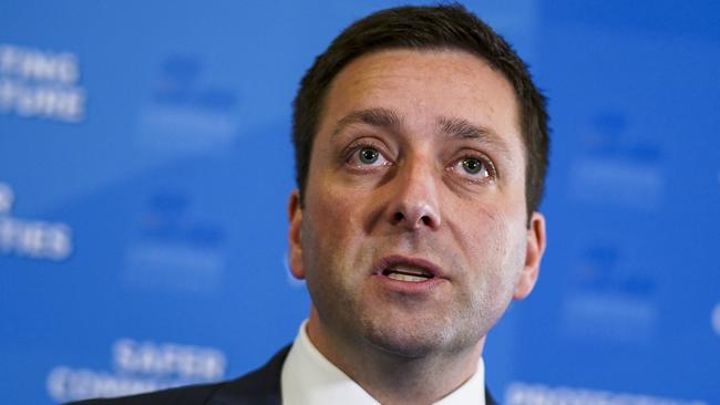 Victorian opposition leader Matthew Guy is promising fast rail to regional areas. Picture: AAP