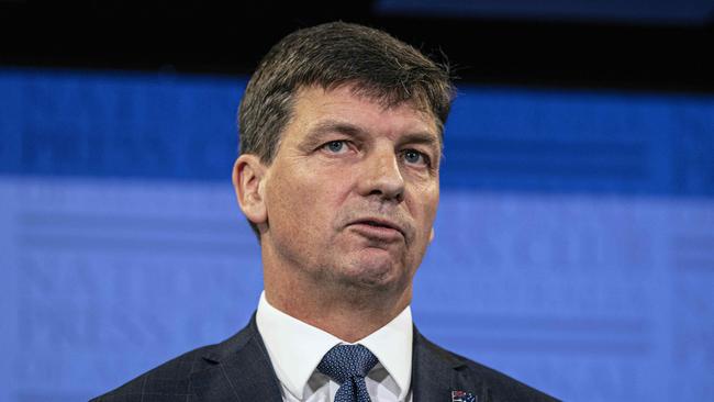 Minister Angus Taylor will visit Empire Energy’s test drilling program at its Carpentaria-1 site in the Beetaloo Basin. Picture: NCA NewsWire / Gary Ramage