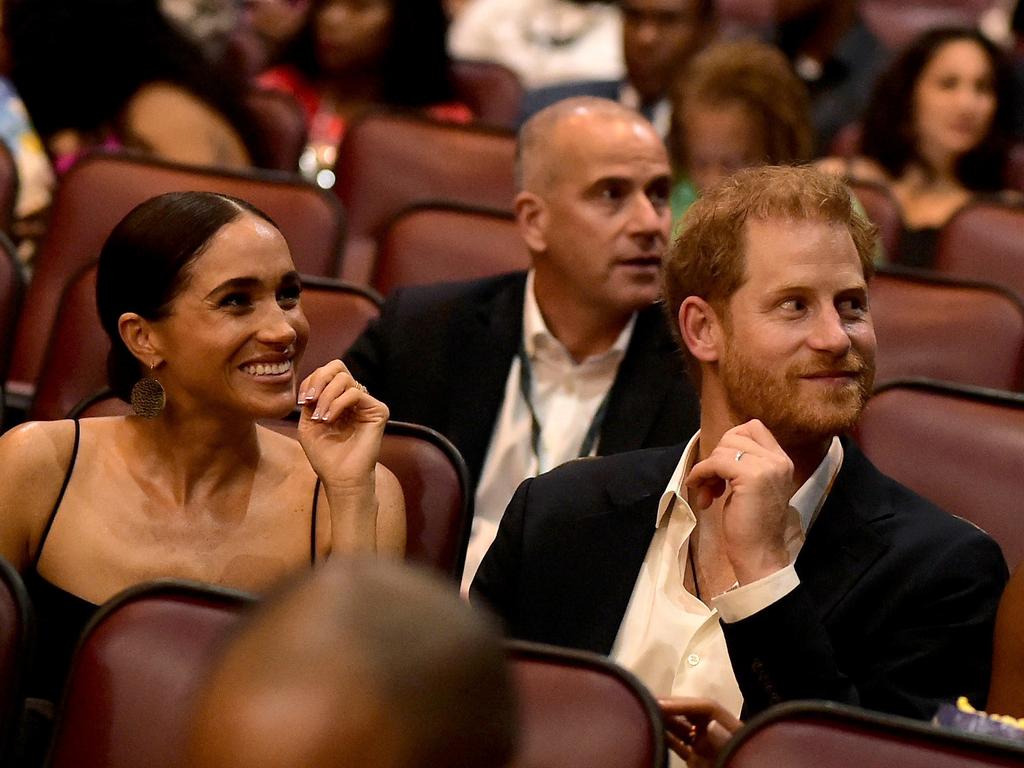 Meghan Markle and Prince Harry at the screening of the Bob Marley biopic. Picture: Getty Images