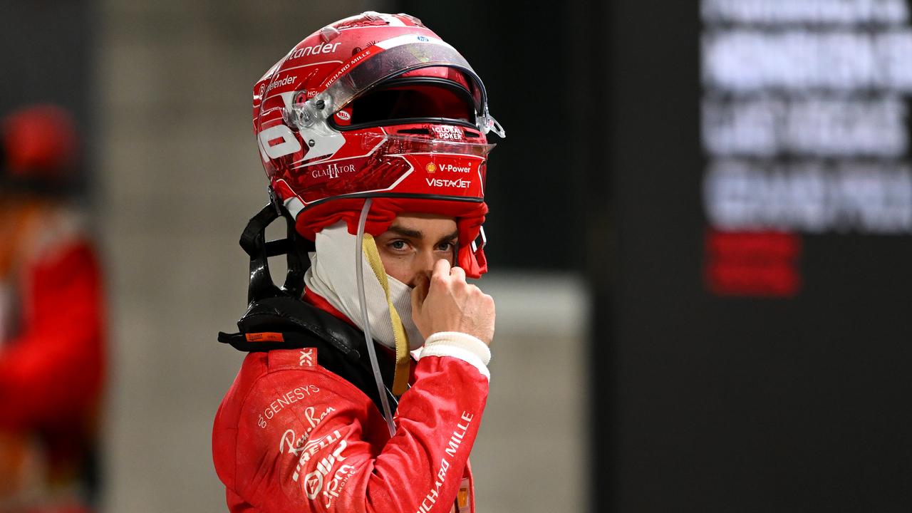 Leclerc was left seeing red. (Photo by Rudy Carezzevoli/Getty Images)