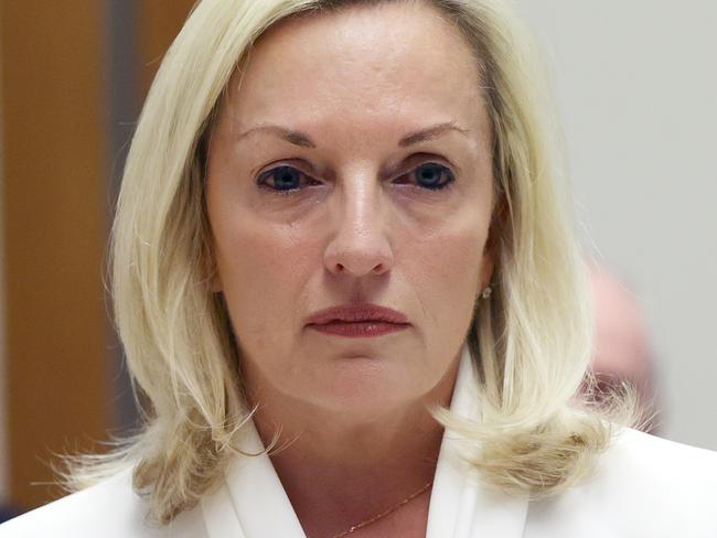 CANBERRA, AUSTRALIA - NewsWire Photos APRIL, 13, 2021: Former CEO of Australia Post Christine Holgate during a Public Hearing at Parliament House in Canberra. Picture: NCA NewsWire/Gary Ramage