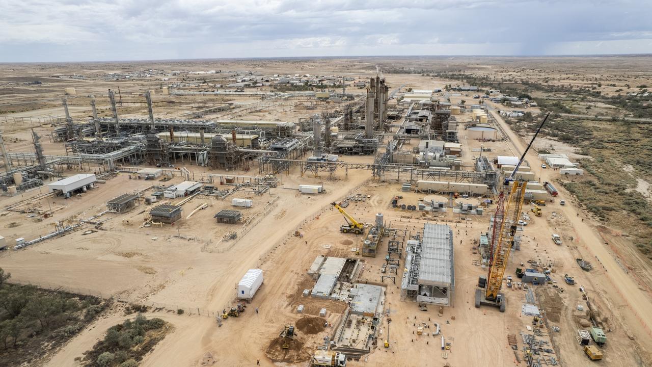 The Moomba carbon capture and storage site under construction.