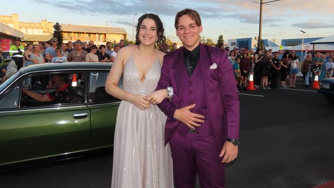 Students arriving at the Kingaroy State High School Formal at Kingaroy Town Hall on November 11.