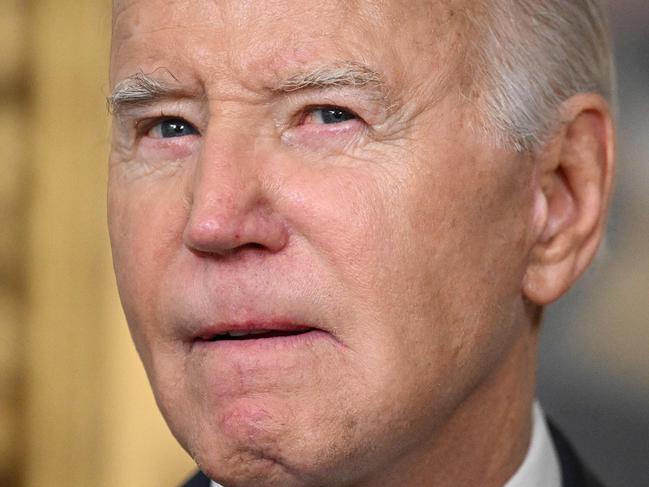 Mr Biden addresses a special report that cleared him of any wrongdoing in his mishandling of classified documents. The report also painted the US President as a “well-meaning, elderly man with a poor memory.” Picture: Mandel Ngan / AFP