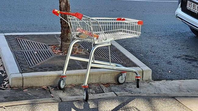 Supermarket giants Coles and Woolworths said abandoned trolleys, like this one which spent a week in upper Mary St, were a nuisance and as such the organisations spent a significant amount of money to collect them.