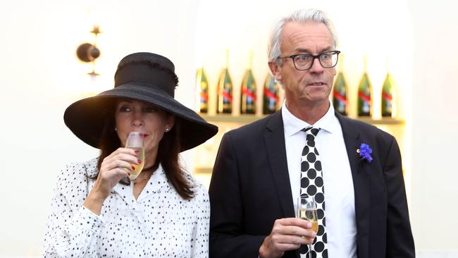 Former FFA CEO David Gallop with his wife Kathy. Picture: Aaron Francis/The Australian