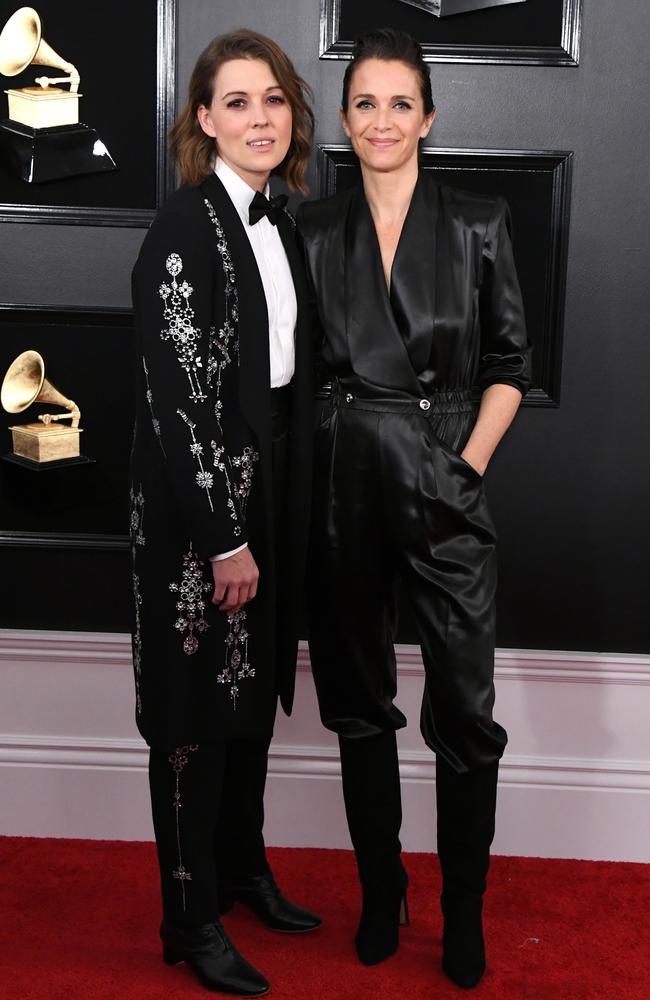 Brandi Carlile (L) and Catherine Shepherd. Picture: Getty 