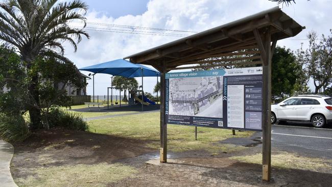 Public information about Ballina Shire Council’s Lennox Vision project is available at Ross Park.