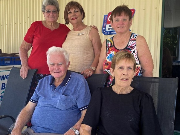 At the Daily Mercury's and Mackay Regional Council's My Town visit to Zarby's Cafe at Mount Ossa on Friday, May 14 were (from back left): Lorraine Turner, Councillor Pauline Townsend and Linda Blizzard, and in front: Neil Pratt and his wife Pamela Pratt. Picture: Heidi Petith