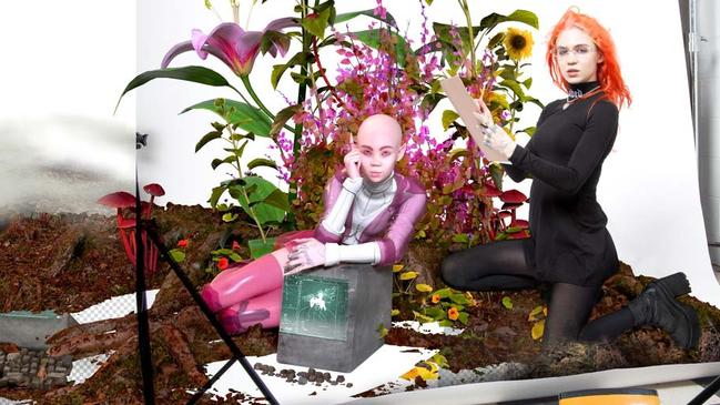 US pop/electronic musician Grimes (aka Claire Boucher).