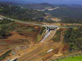 The Toowoomba Second Range Crossing/New England Highway arch bridges. . Picture: Contributed