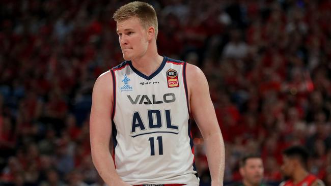 Harry Froling is entering the 2019 NBA draft. Picture: Richard Wainwright/AAP.