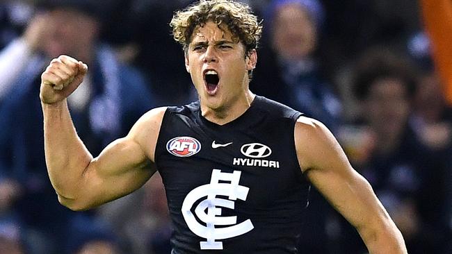 Carlton’s forward line will get a much-needed boost when Curnow returns.