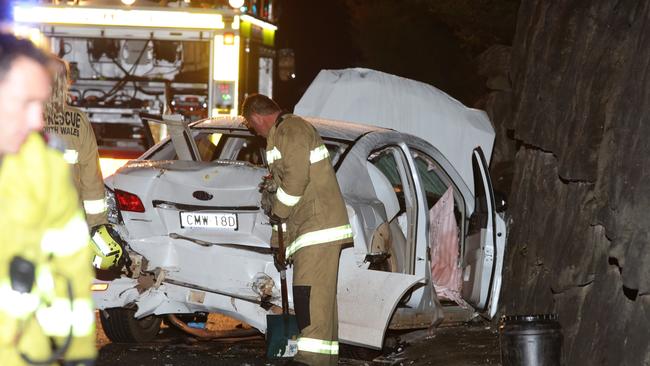 Seven vehicles have crashed on the M1 motorway at Cowan overnight, causing the highway to be blocked for four hours.  Pics Bill Hearne