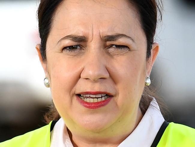 MOUNT ISA, AUSTRALIA - NewsWire Photos - OCTOBER 7, 2020. Queensland Premier Annastacia Palaszczuk speaks at a press conference during a visit to the Glencore Copper Smelter in Mount Isa as part of her re-election campaign. Queenslanders will go to the polls on October 31.Picture: NCA NewsWire / Dan Peled