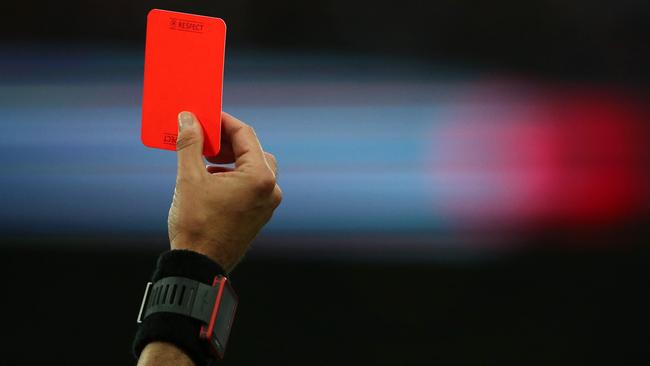 Red card!