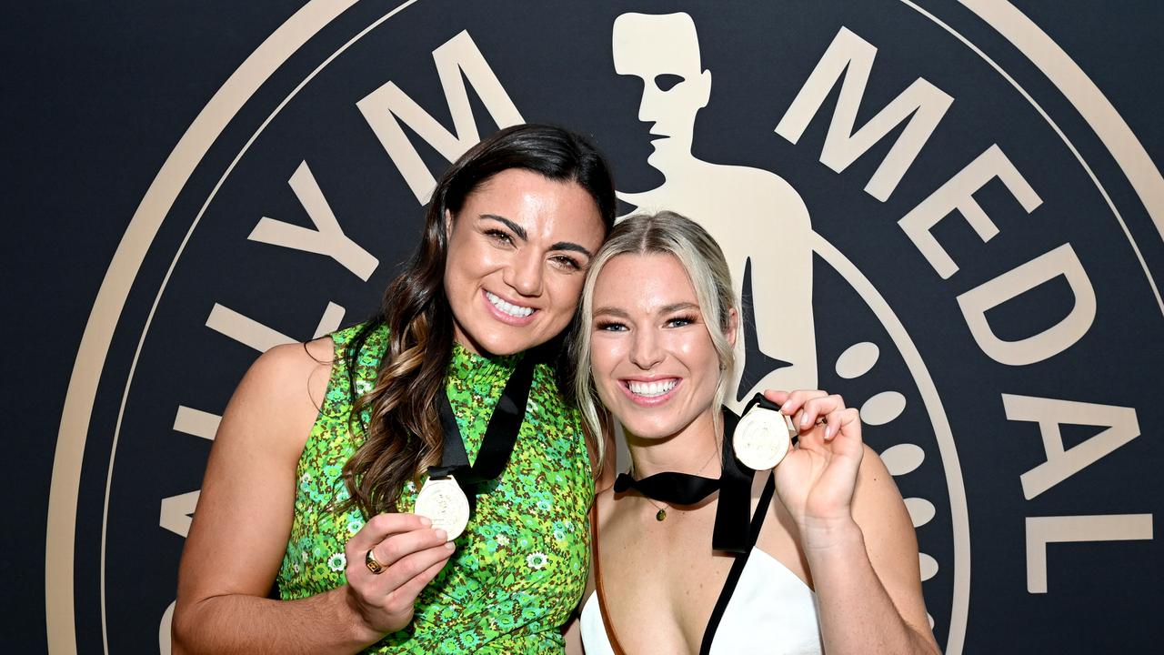 Emma Tonegato’s first year in the NRLW ended with the Dally M Medal. Picture: Bradley Kanaris/Getty Images