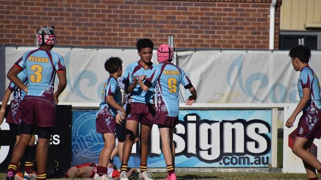 Brisbane Broncos Old Boys action: Keebra Park v Palm Beach Currumbin.