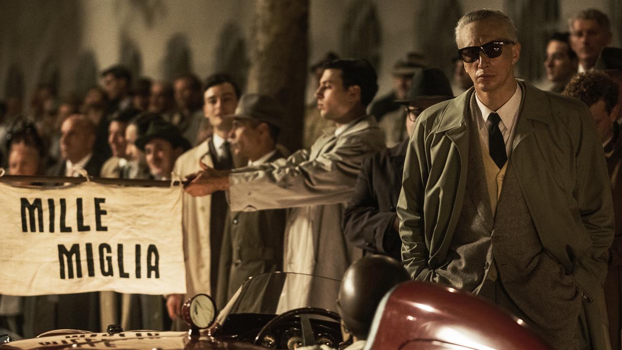 Adam Driver plays Enzo Ferrari, the man behind the motoring legend.